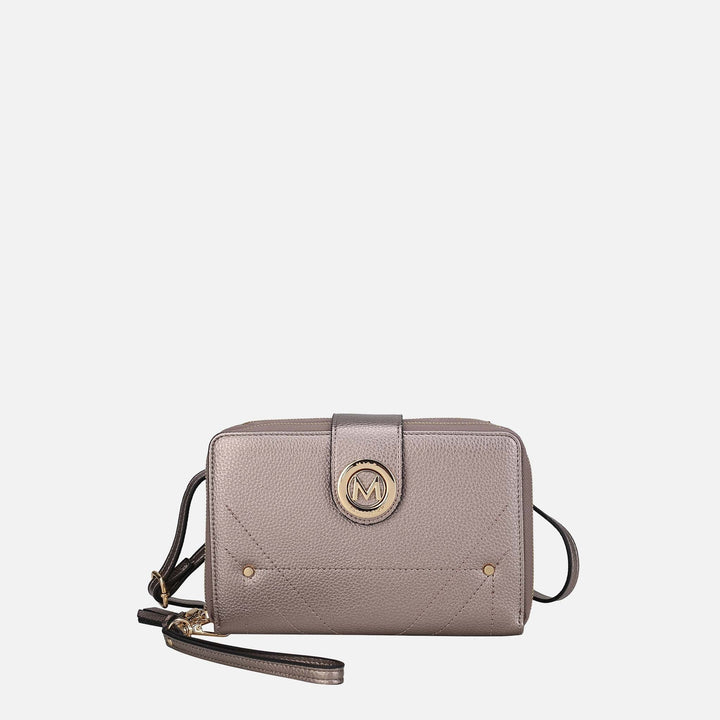 Pewter MKF Collection By Mia K Sage Phone Crossbody Bag