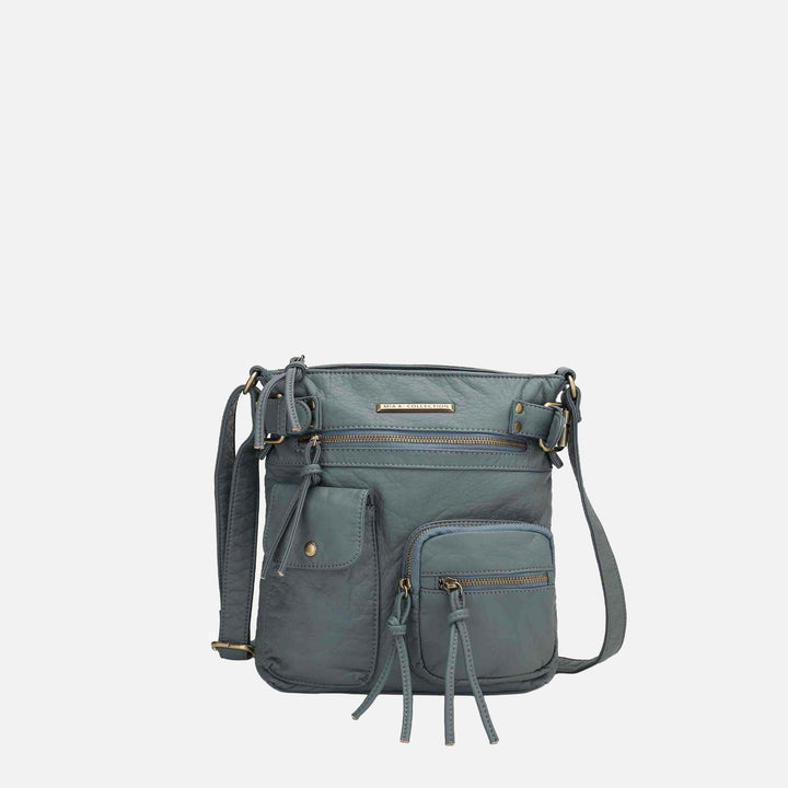 Teal MKF Collection By Mia K Vintage Stiella Crossbody Bag