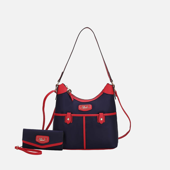 MKF Collection By Mia K Harper Nylon Shoulder Bag And Set