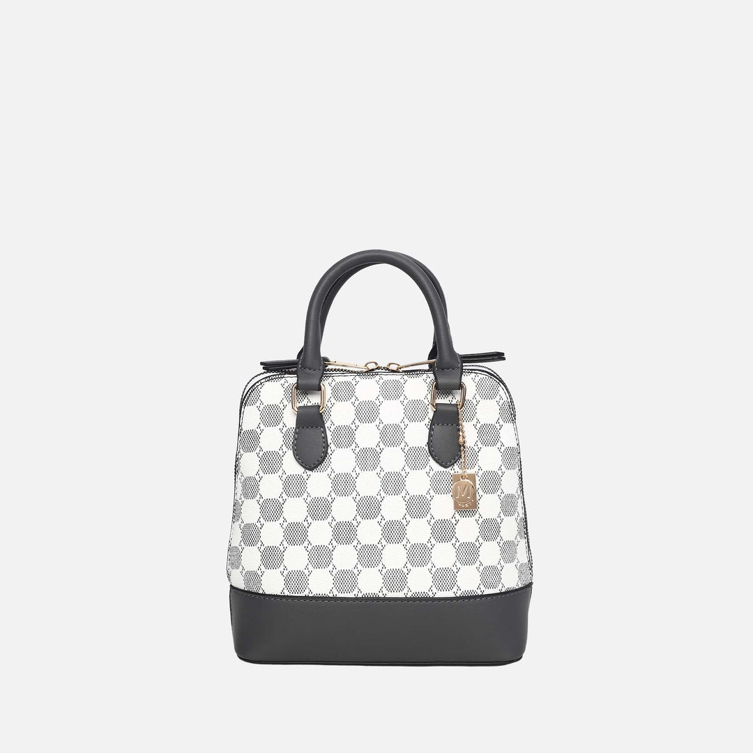 MKF Collection By Mia K Marjorie Circular Print Satchel Bag