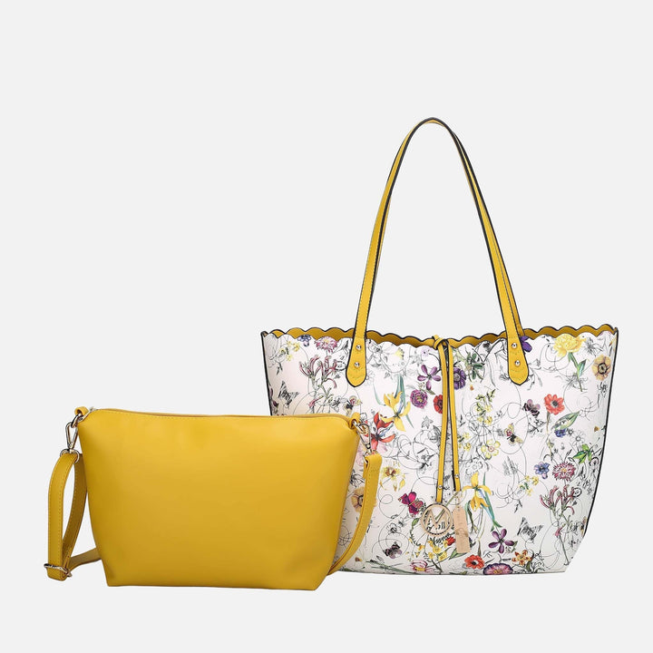 Beige MKF Collection By Mia K Danielle Tote Bag And Set