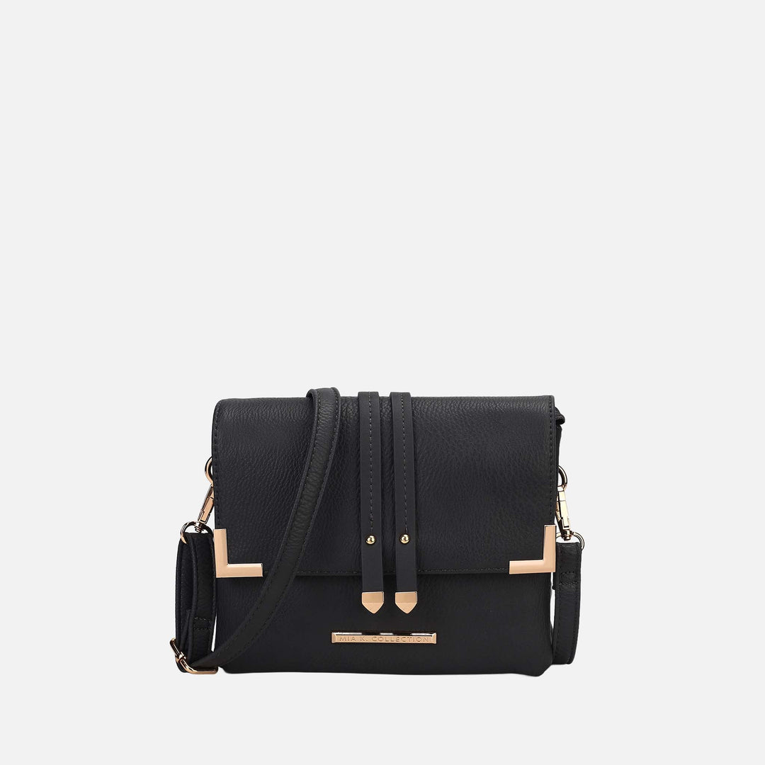 Charcoal Grey MKF Collection By Mia K Valeska Crossbody Bag