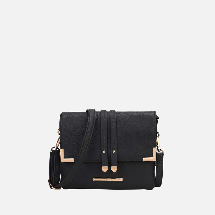Charcoal Grey MKF Collection By Mia K Valeska Crossbody Bag