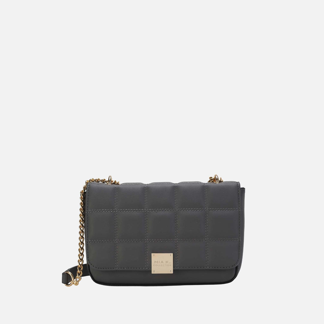 Pewter MKF Collection By Mia K Nyra Shoulder Bag
