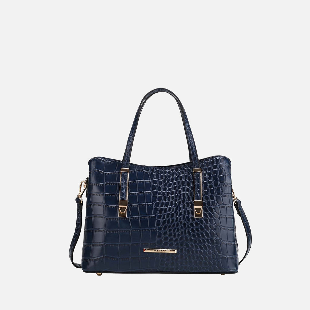 Royal Blue MKF Collection By Mia K Aurelia Embossed Shoulder Bag