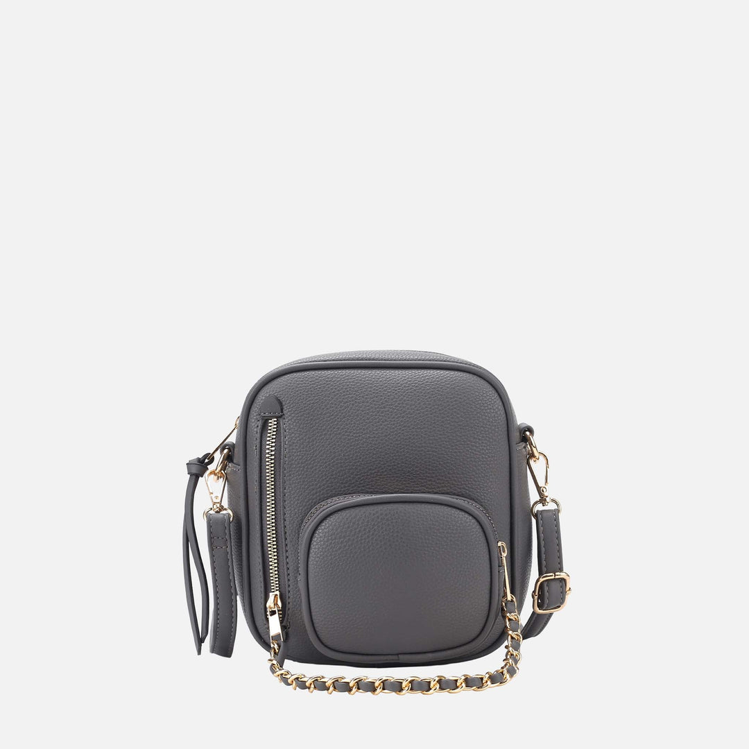 Pewter MKF Collection By Mia K Winona Crossbody Bag Handbag