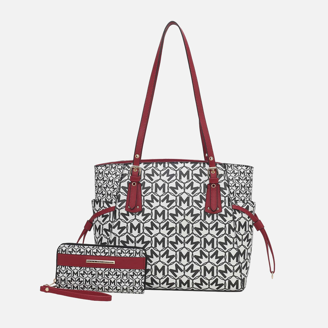 Lavender MKF Collection By Mia K Pauline Tote Bag And Set