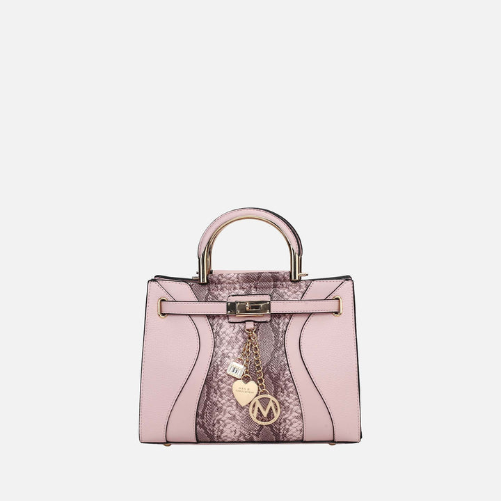 MKF Collection By Mia K Cassia Snake Embossed Satchel Bag