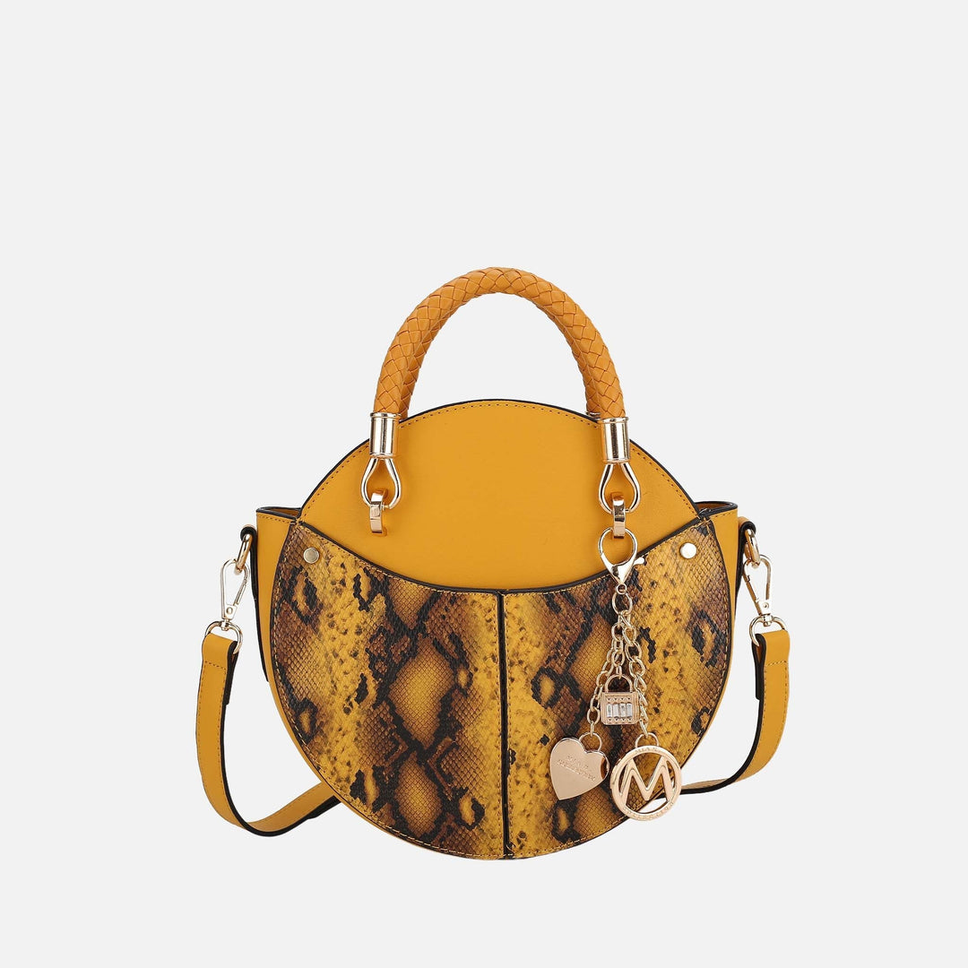 Snake Beige MKF Collection By Mia K Camille Crossbody Bag