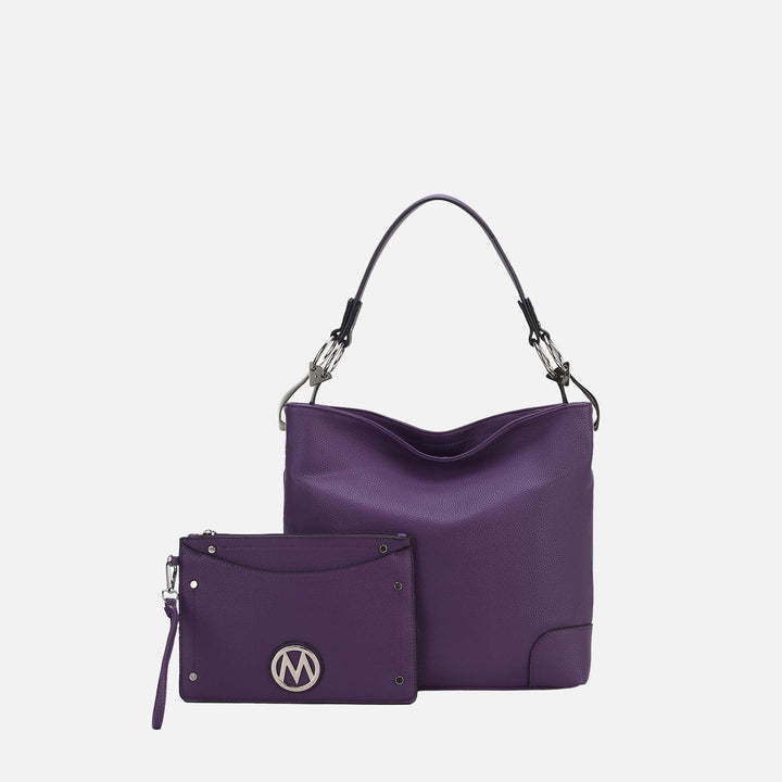 MKF Collection By Mia K Viviana Hobo Bag And Wristlet Set
