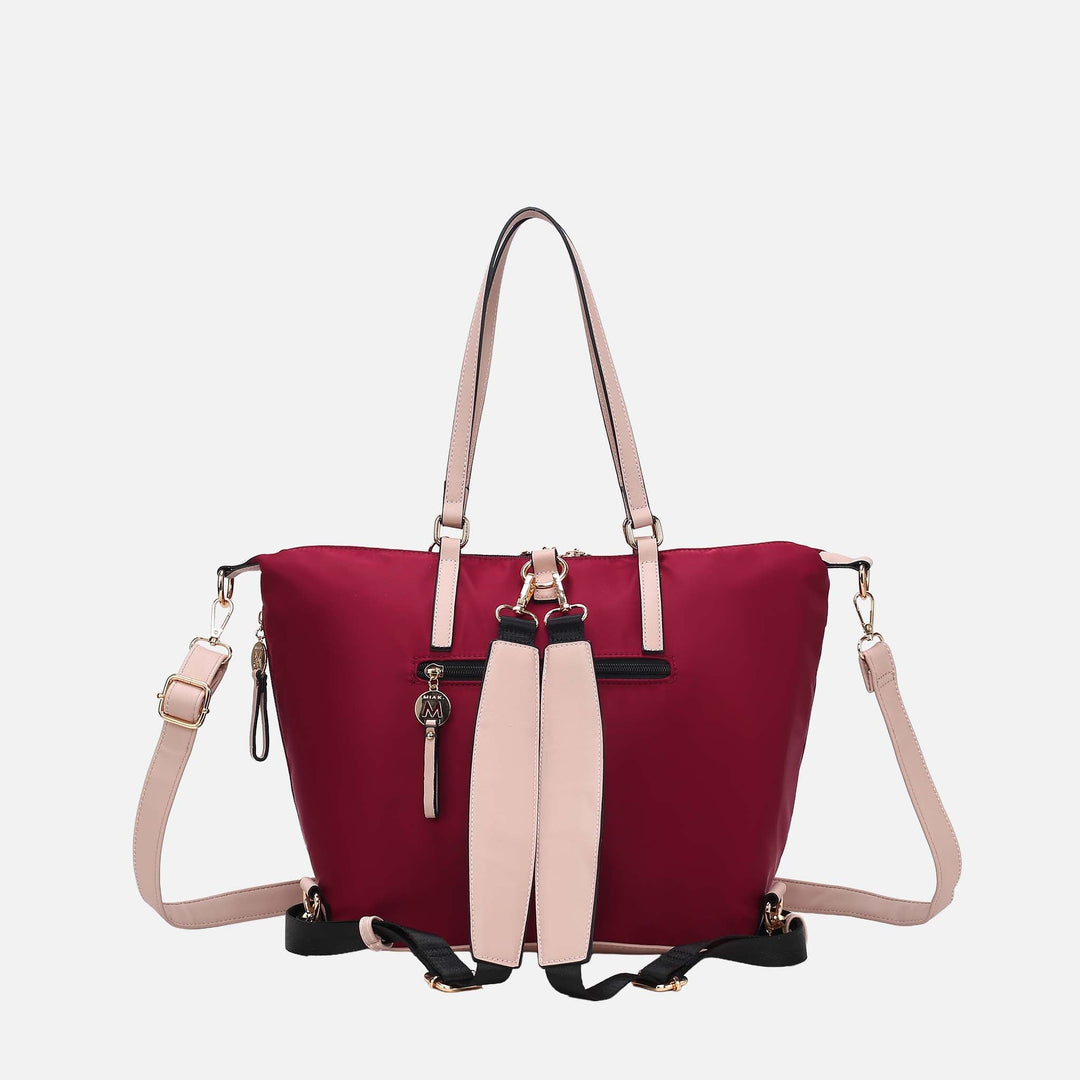 Blush MKF Collection By Mia K Layla Convertible Weekender