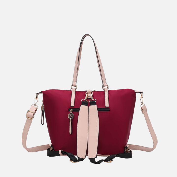 Blush MKF Collection By Mia K Layla Convertible Weekender