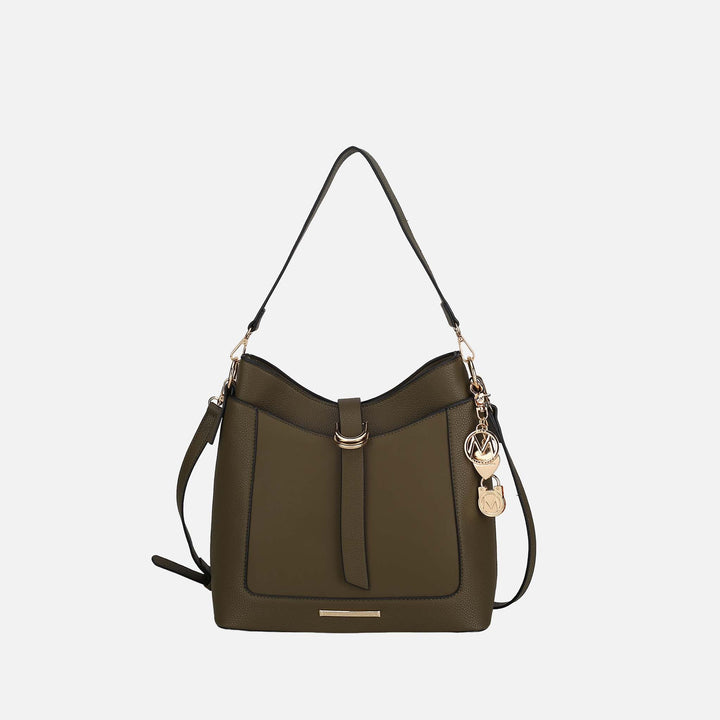 Taupe MKF Collection By Mia K Geneva Shoulder Bag