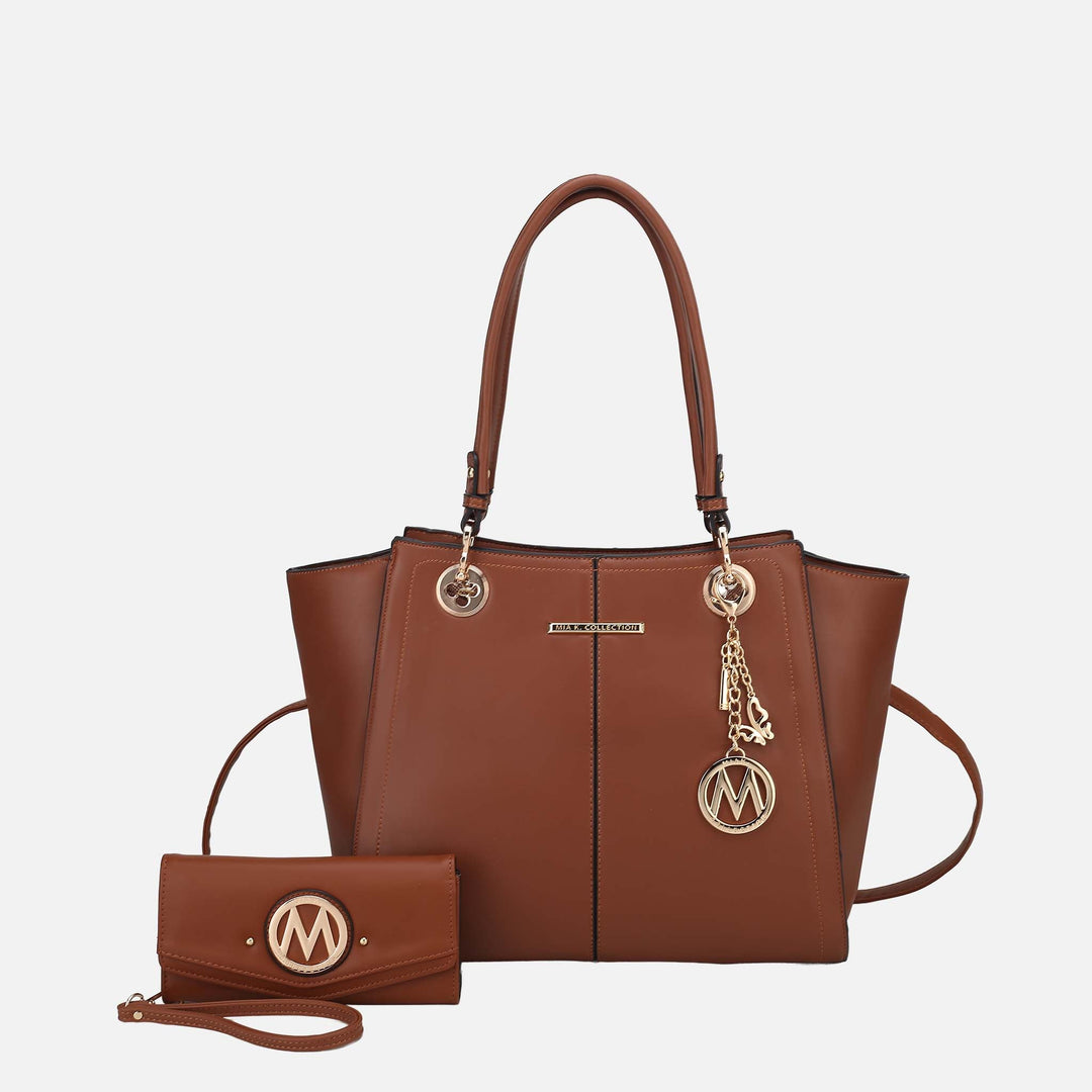 Golden Poppy MKF Collection By Mia K Ivy Tote Bag And Set