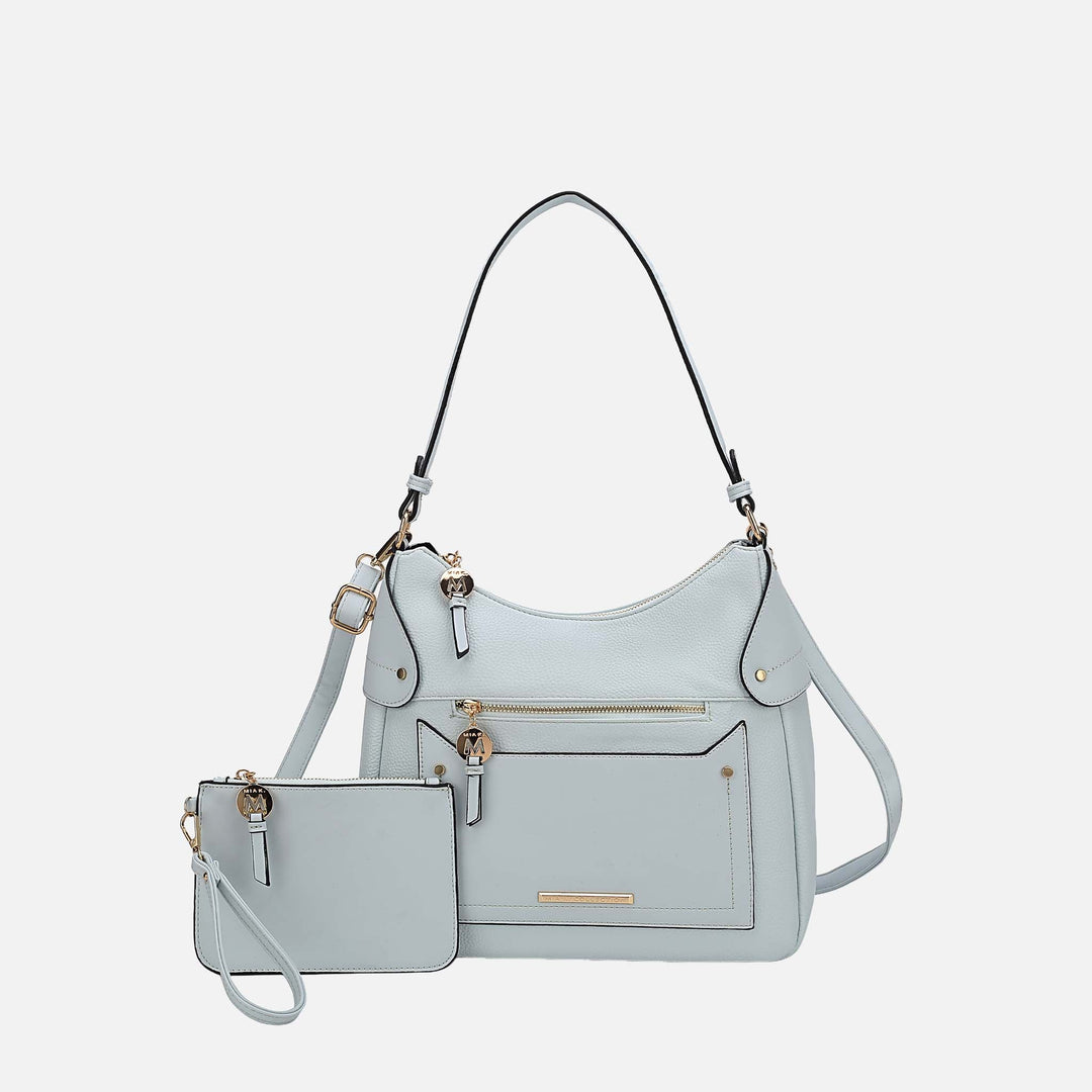 Taupe MKF Collection By Mia K Maeve Shoulder Bag And Set