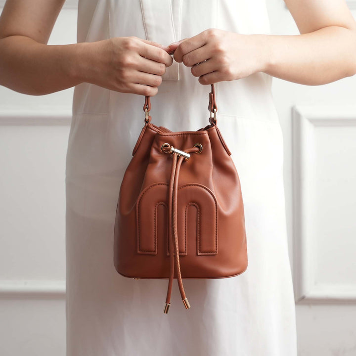 Cognac Brown MKF Collection By Mia K Soraya Shoulder Bag