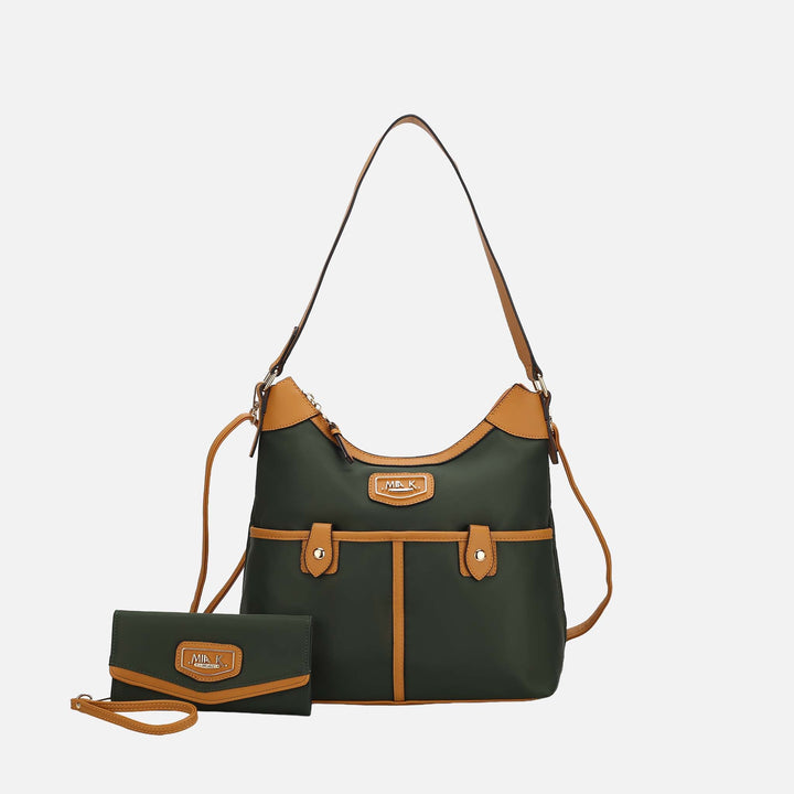 MKF Collection By Mia K Harper Nylon Shoulder Bag And Set