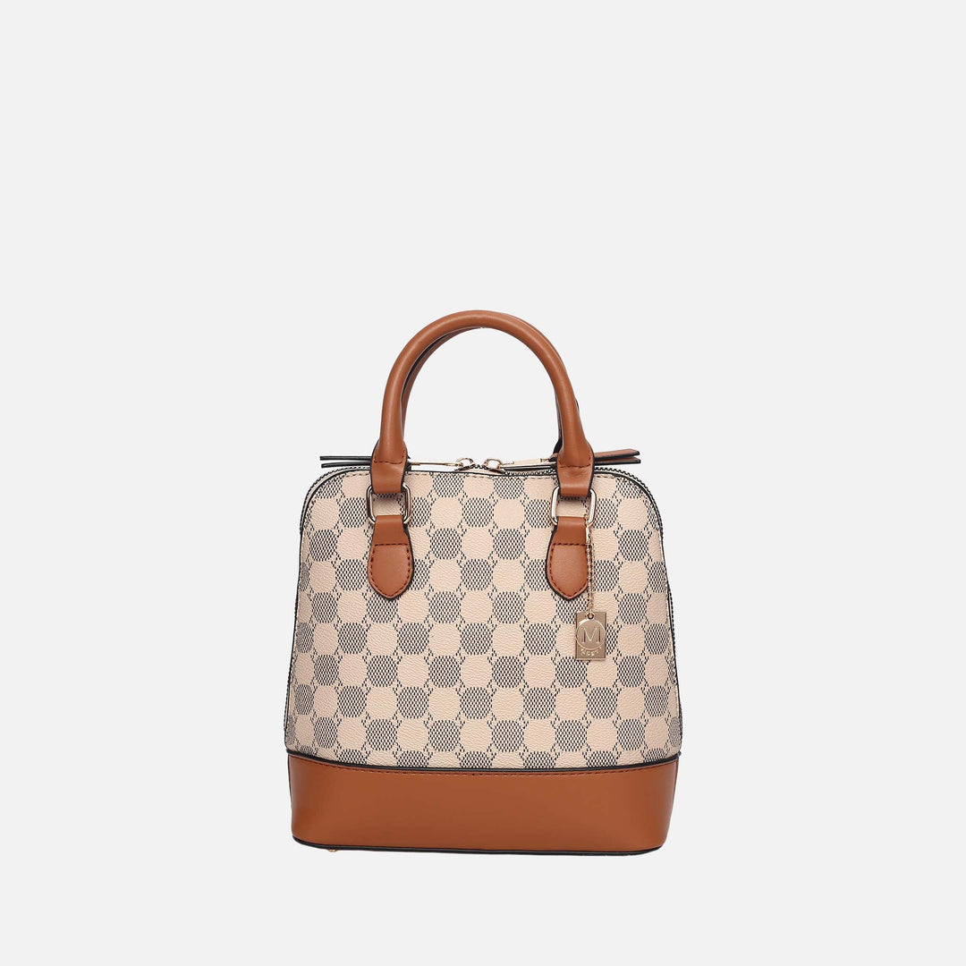 MKF Collection By Mia K Marjorie Circular Print Satchel Bag