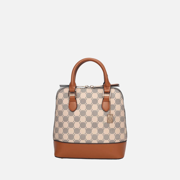 MKF Collection By Mia K Marjorie Circular Print Satchel Bag