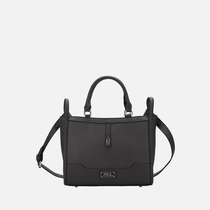Pewter MKF Collection By Mia K Melody Vegan Leather Tote