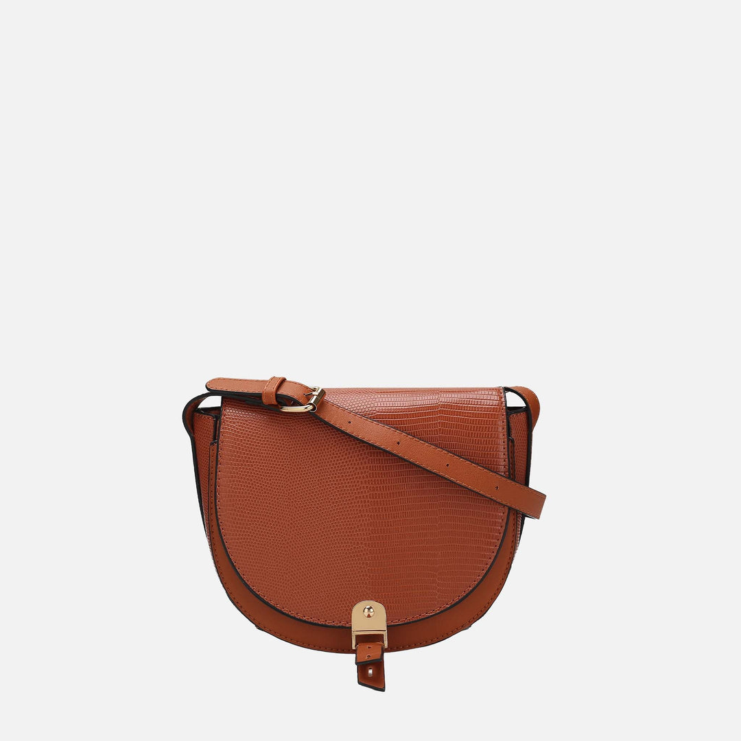 Wine MKF Collection By Mia K Adalyn Embossed Crossbody Bag