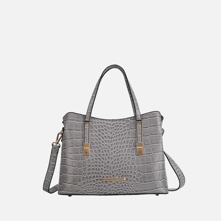 Denim Blue MKF Collection By Mia K Aurelia Embossed Shoulder Bag