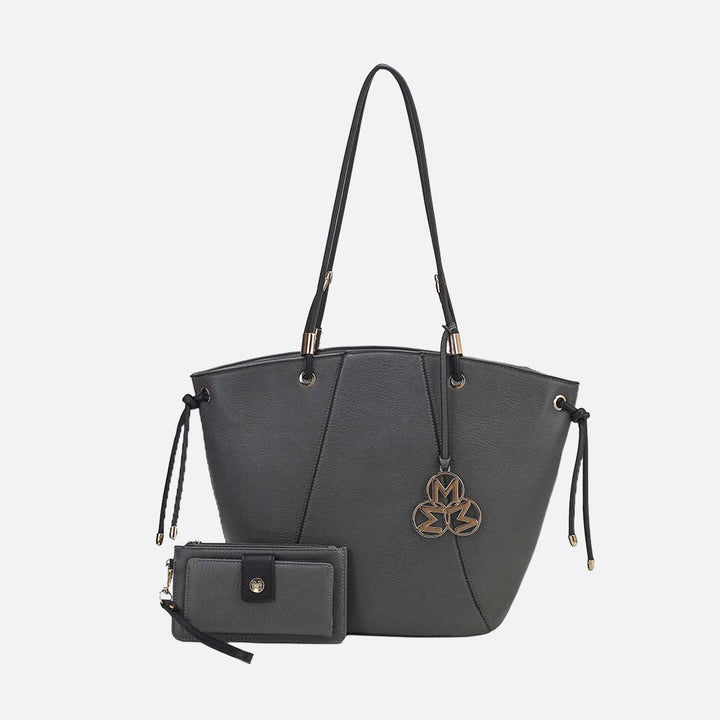 Taupe MKF Collection By Mia K Liv Tote Bag And Set