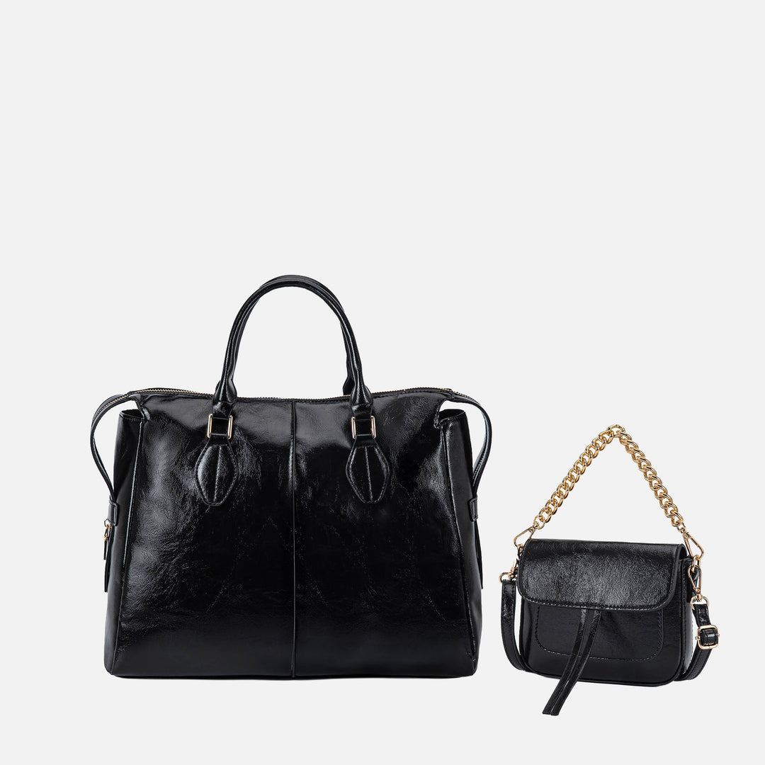 Tawny MKF Collection By Mia K Yareli Tote Bag With Mini Bag 2 Piece Set