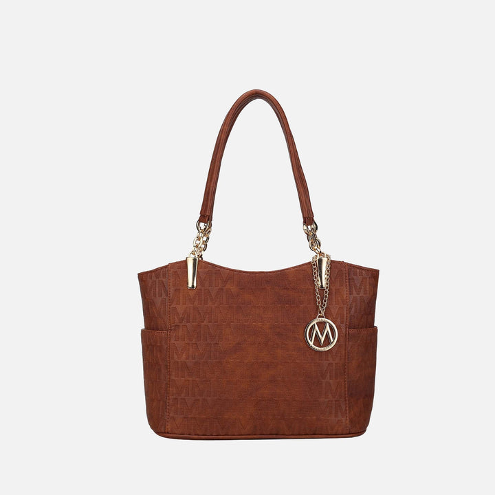 Camel MKF Collection By Mia K Malika Signature Shoulder Bag