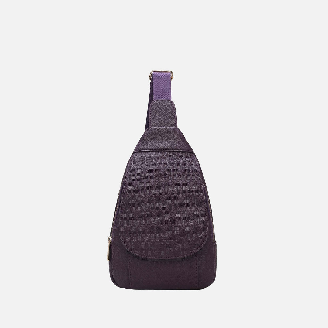 Wine MKF Collection By Mia K Cleisy Sling Bag