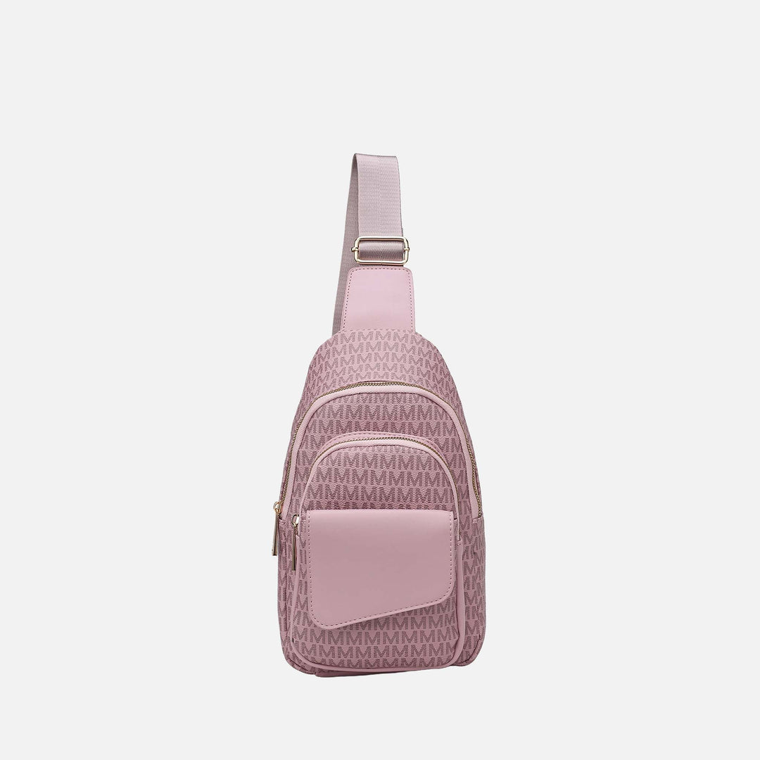 Tan MKF Collection By Mia K Kace Signature Sling Bag
