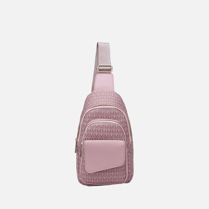 Tan MKF Collection By Mia K Kace Signature Sling Bag