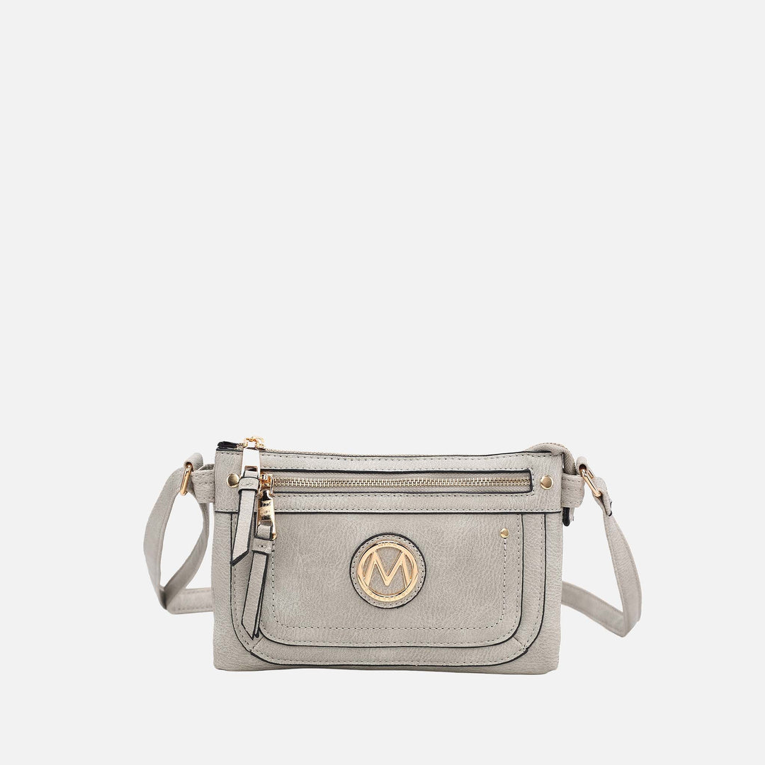 Mustard MKF Collection By Mia K Elaina Crossbody Bag