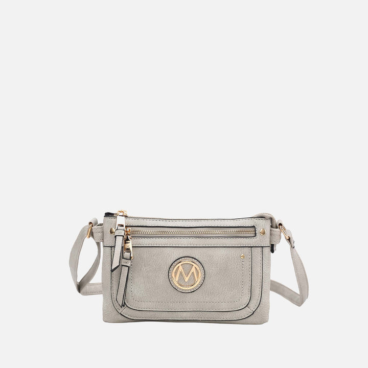Mustard MKF Collection By Mia K Elaina Crossbody Bag