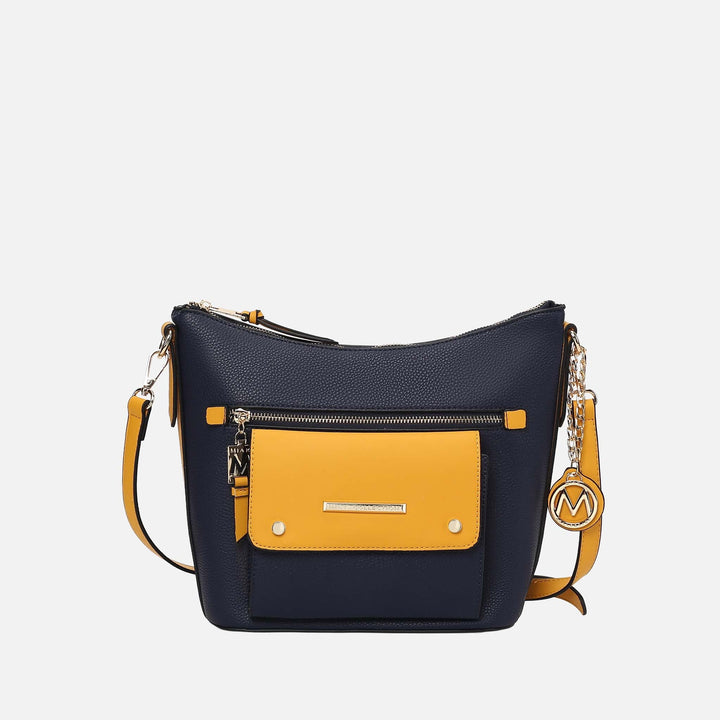 Black MKF Collection By Mia K Serenity Color Block Shoulder Bag