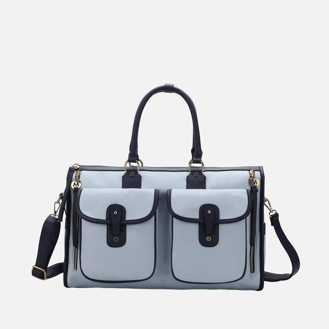 Wine MKF Collection By Mia K Genevieve Weekender Bag