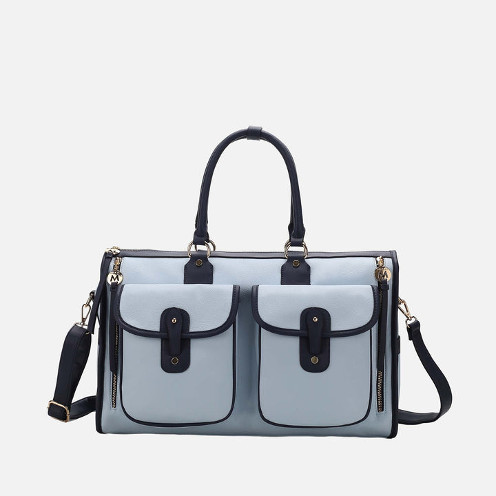 Wine MKF Collection By Mia K Genevieve Weekender Bag