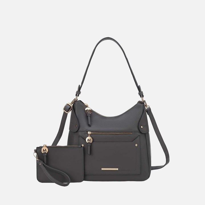 Wine MKF Collection By Mia K Maeve Shoulder Bag And Set