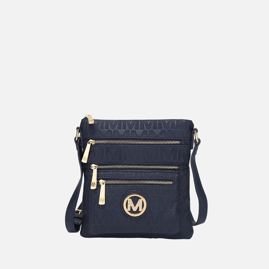 Taupe MKF Collection By Mia K Jessy Signature Crossbody Bag