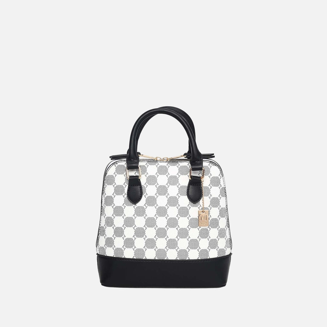 MKF Collection By Mia K Marjorie Circular Print Satchel Bag