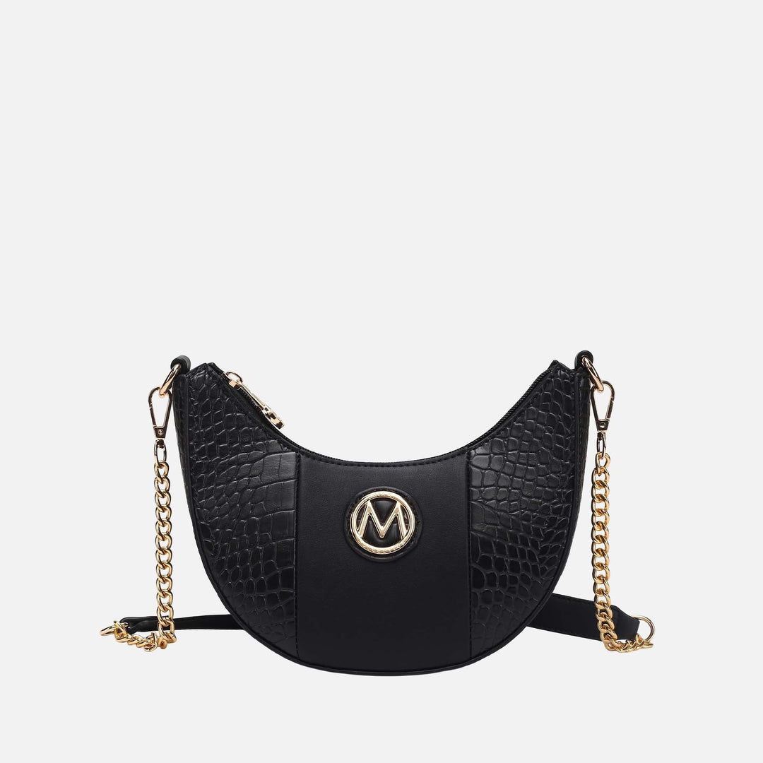 Red MKF Collection By Mia K Amira Embossed Crossbody Bag