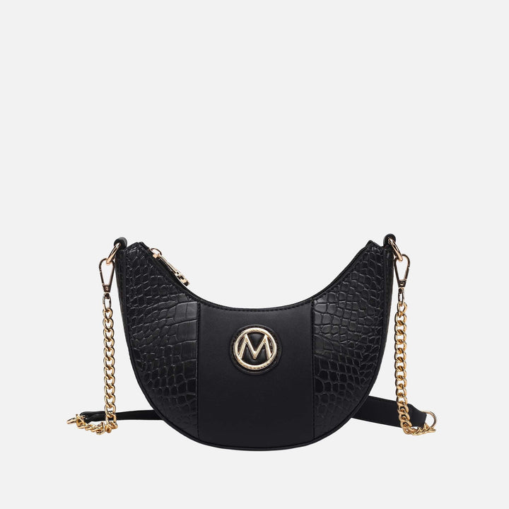 Red MKF Collection By Mia K Amira Embossed Crossbody Bag