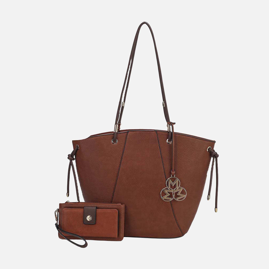 Wine MKF Collection By Mia K Liv Tote Bag And Set