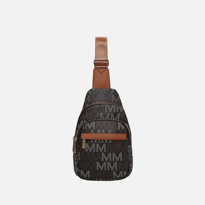 Beige MKF Collection By Mia K Helaena Signature Sling Bag