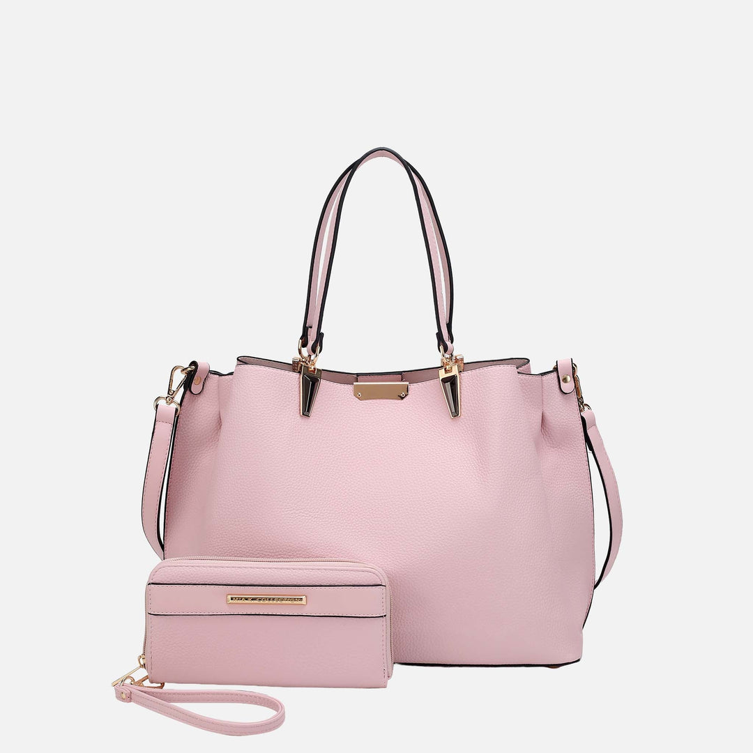 Black MKF Collection By Mia K Kane Shoulder Bag And Set