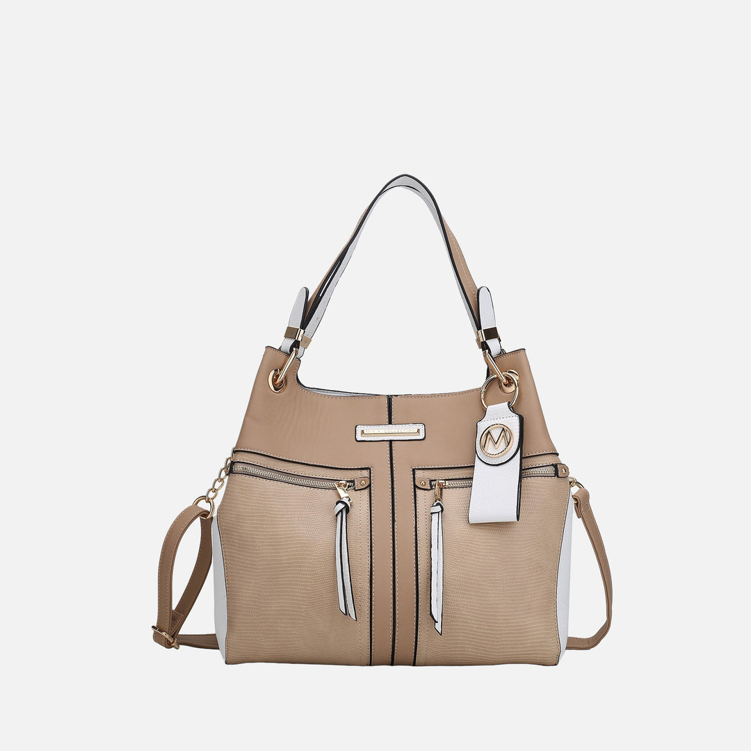 Red MKF Collection By Mia K Sofia Tote With Keyring