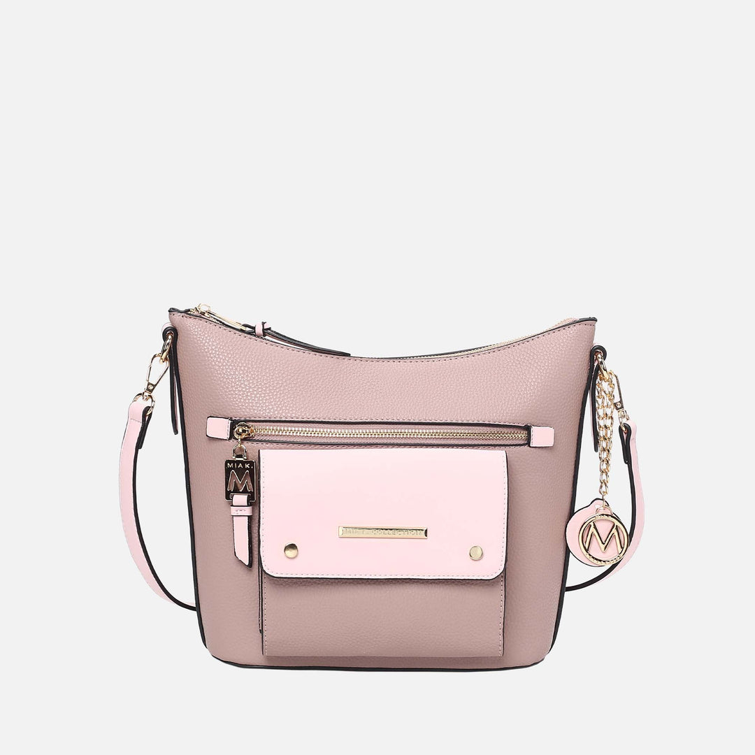 Denim Blue MKF Collection By Mia K Serenity Color Block Shoulder Bag
