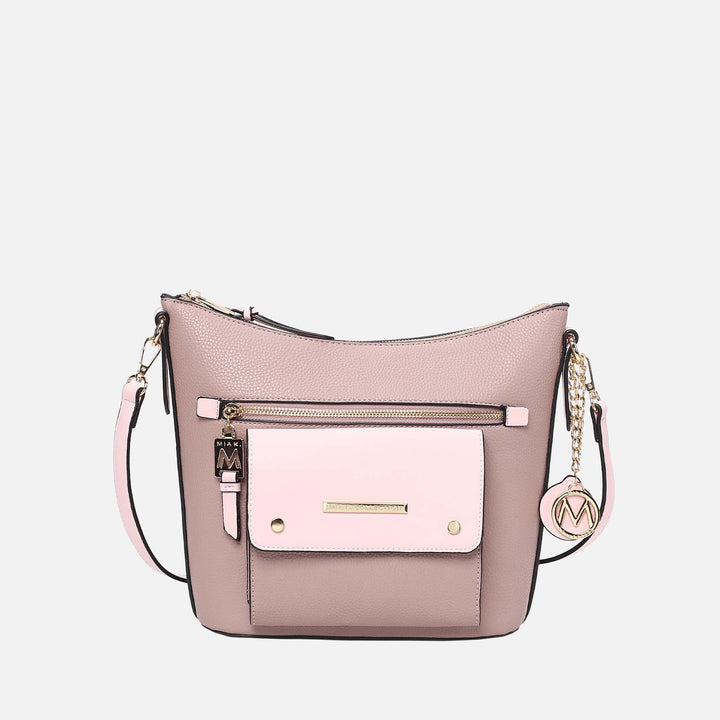 Denim Blue MKF Collection By Mia K Serenity Color Block Shoulder Bag