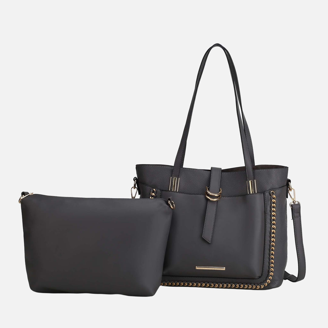 Blush MKF Collection By Mia K Raya Shoulder Bag And Set