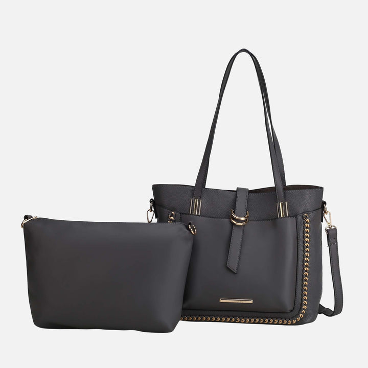 Blush MKF Collection By Mia K Raya Shoulder Bag And Set